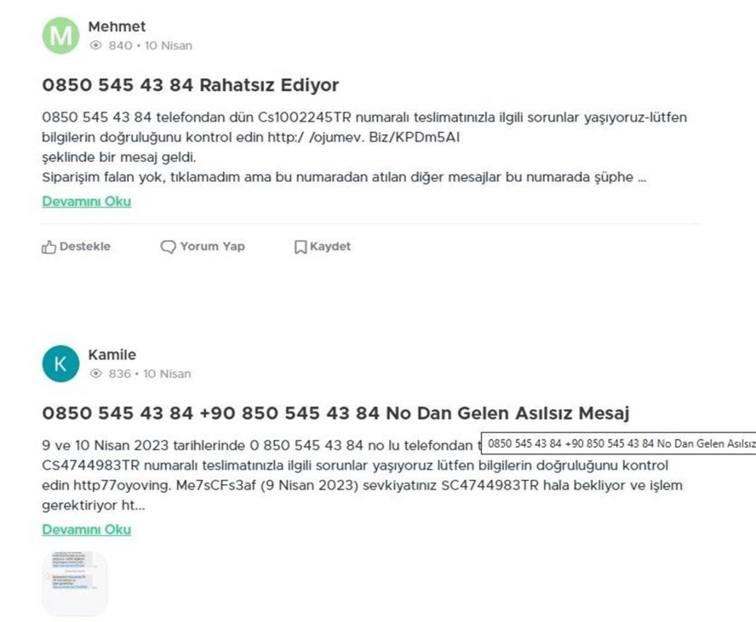 Bu numaralara dikkat: Dolandırılabilirsiniz! Spam yapan 0850 no'lu numaralar yayınlandı, hemen engelleyin 12